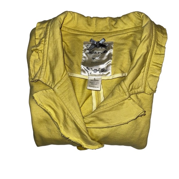 Nick & Mo Exclusive Collection Yellow Ruffle Hem Blazer Sz L - Picture 12 of 13